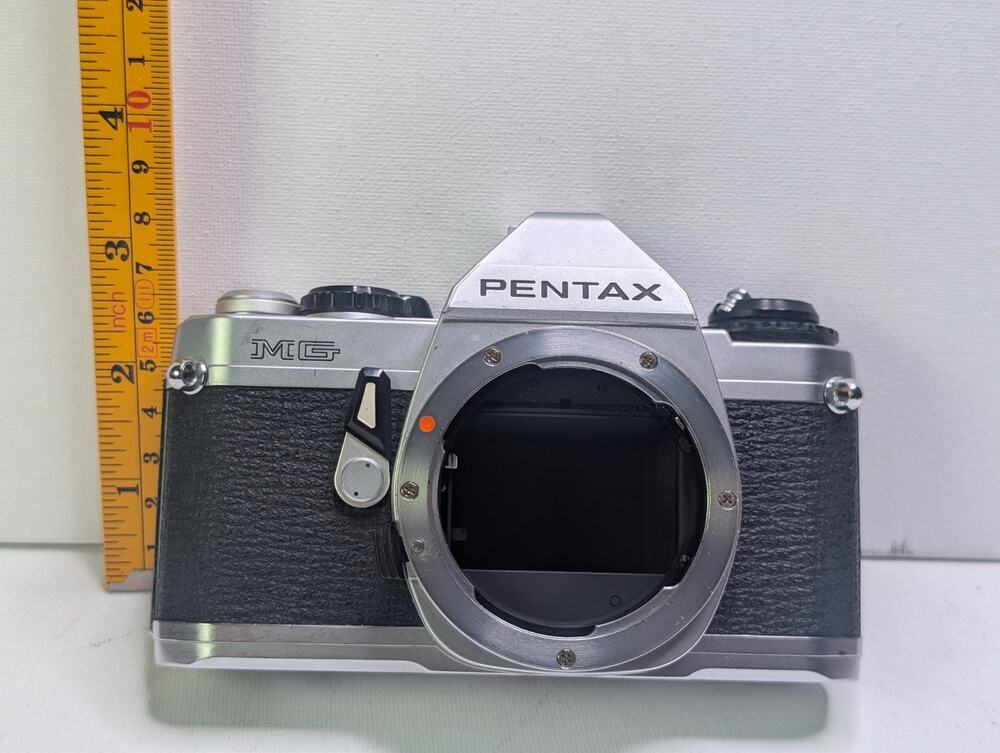 Vintage Pentax MG 35mm SLR Film Camera Body Untested For Parts Repair As-Is